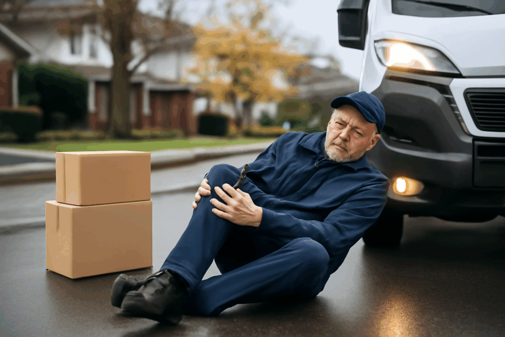 Hit While Delivering Packages in November: Workers’ Comp and Third-Party Claims in Kansas