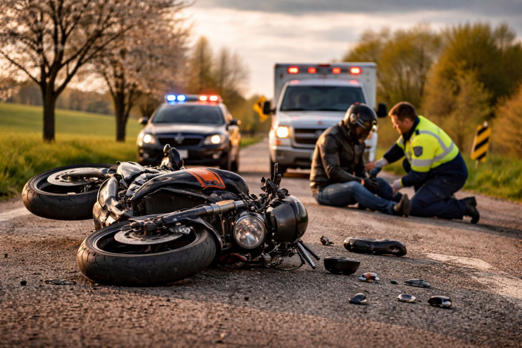 Hurt in a Motorcycle Accident During Kansas Spring Riding Season? What Evidence Matters Most