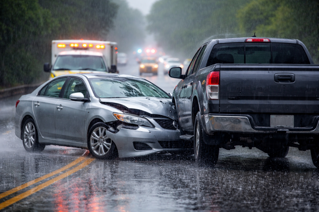 Spring Rain Car Accidents in Kansas: Understanding Liability When Roads Are Wet